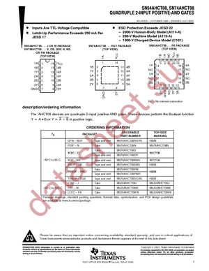 SN74AHCT08DBRE4 datasheet  